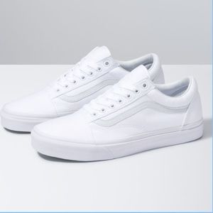 VANS Classic Canvas Old Skool Shoes - White